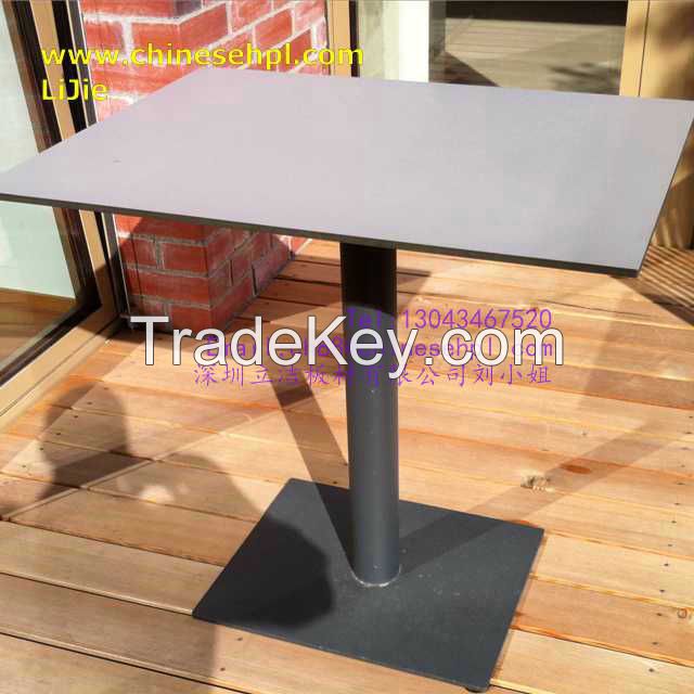 compact laminated melamine restaurant table top/hpl tabletop