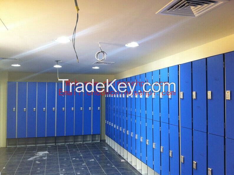 wholesale double door lockers/changing room hpl locker/club cabinet