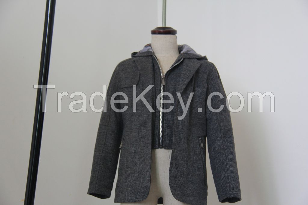 boy coat children Jacket Casual Style Lapel with hat