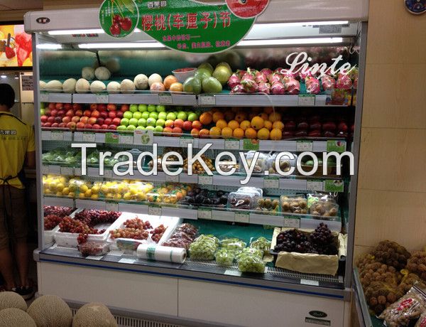 2 meter vegetables and fruits supermarket refrigerator equipment