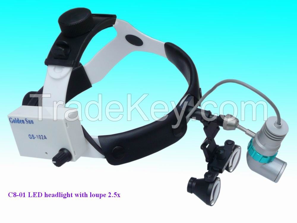 Sell surgical dental loupes 2.5x with led headlight