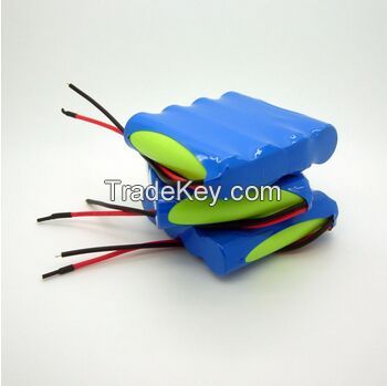 14.8V 2600mAh Rechargebale Lithium ion 18650 Battery Pack