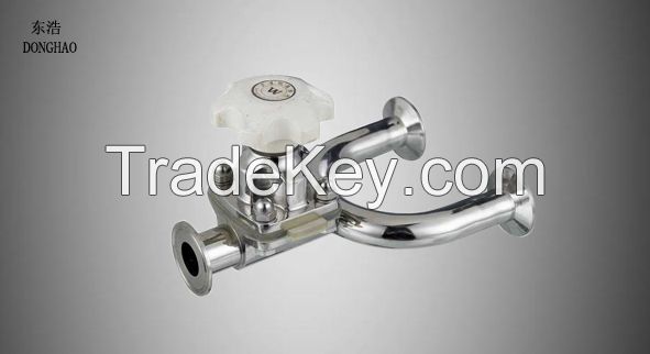 Sanitary stainless steel quick-install U-type diaphragm valve