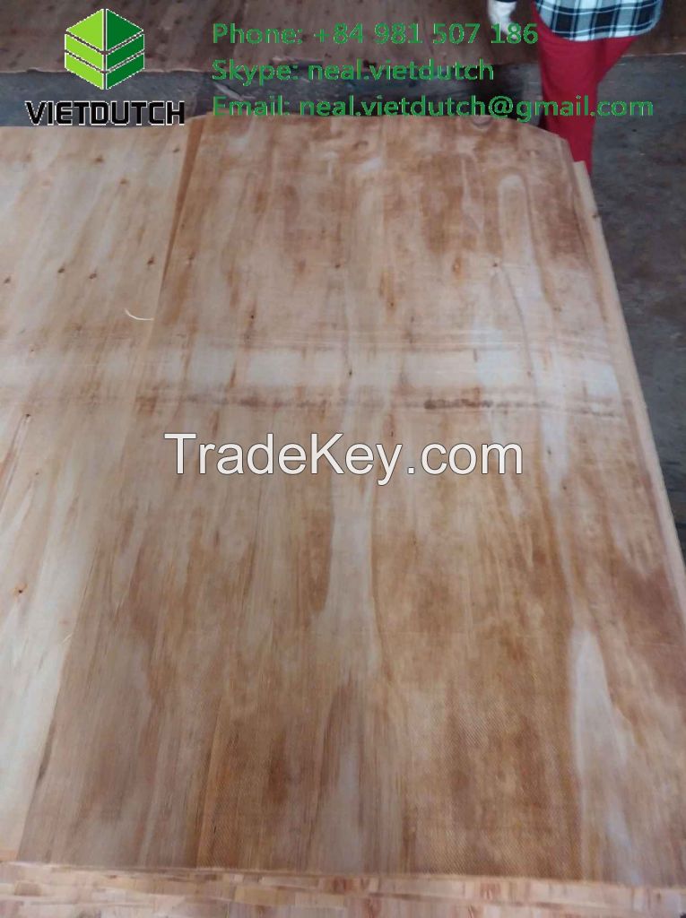 Eucalyptus acacia core veneer from Vietnam