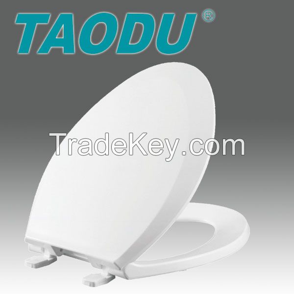 Elongated bathroom design bidet toilet seat cover with soft closing hinge