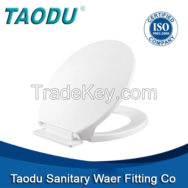 Plastic toilet seat cover round toilet seat cover with soft closing hinges hot selling in India