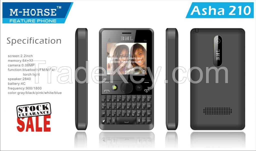 2.2inch qwerty keypad feature phone for clearance sales