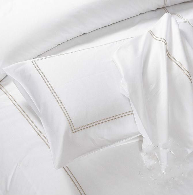 4 star Hotel Cotton Plain White Pillow Case