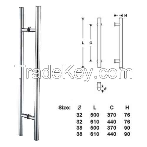 Stainless Steel Glass Door Handles