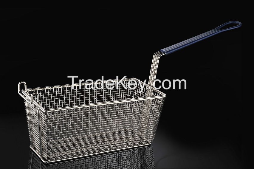 Frying Basket Steel Nickel Plated (with front hook)