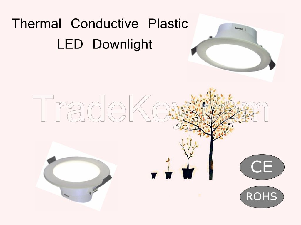 New Product 3 Inch Thermal Conductive Plastic LED Downlight CE Rohs