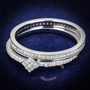 Sell Jewelry Wholesale 925 Sterling Silver AAA Grade CZ Wedding Ring Sets