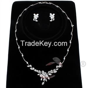 Sell 2015 Holiday Party Necklace and Earrings Rhodium Jewelry