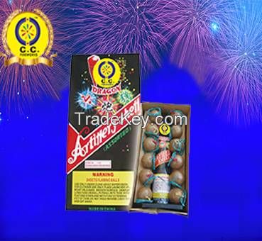Artillery Shell fireworks double triple1.5 1.75 2 inch 24 shots for US EU Europe South America Africa Russia CE