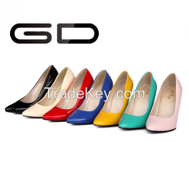 Fashional simple and pure color high heel lady shoes