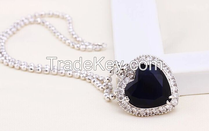 925 silver necklace with best crystal