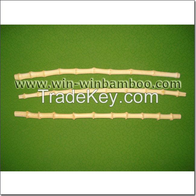 Treated bamboo rhizomes handles