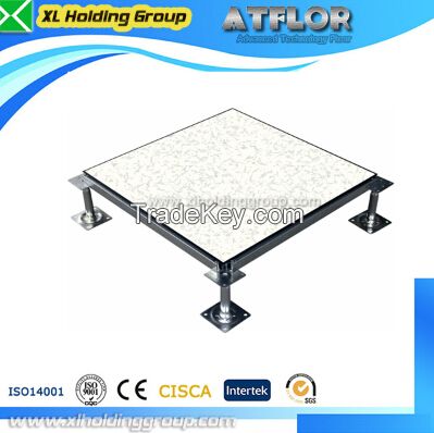high quality steel raised access floor with granite tile for office