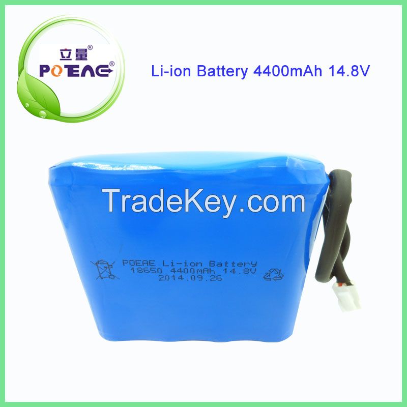 18650 lithium-ion battery battery rechargeable 14.8v 4400mah