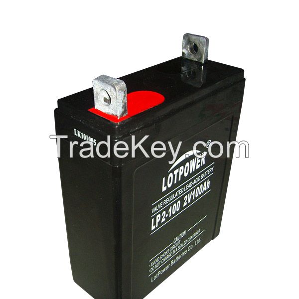 VRLA/AGM Battery 2V 100Ah Deep cycle battery