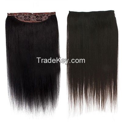 Full Head One Piece Clip In 100% Remy Human Hair Extensions Hair pieces 100g