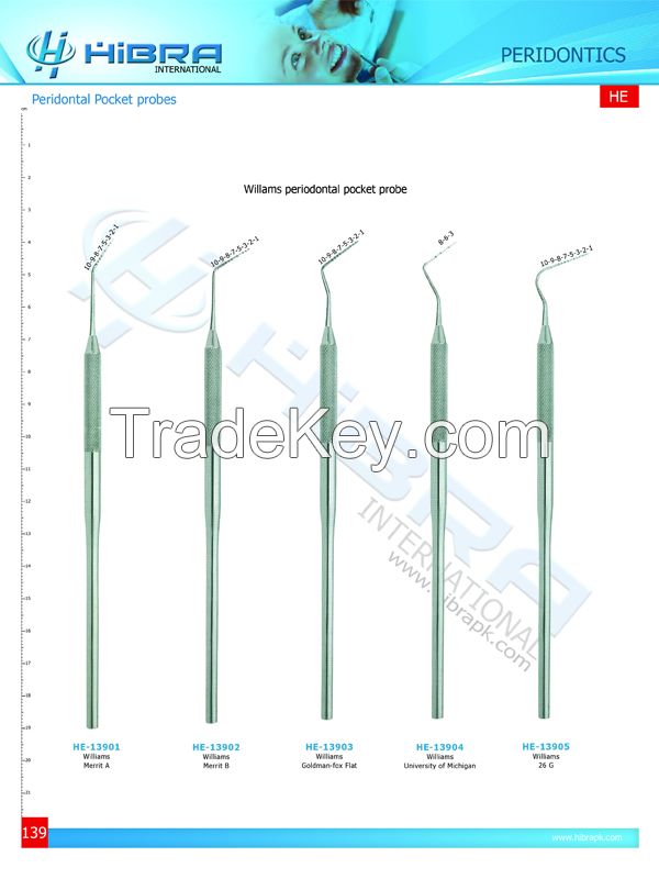 Peridontal pocket probes