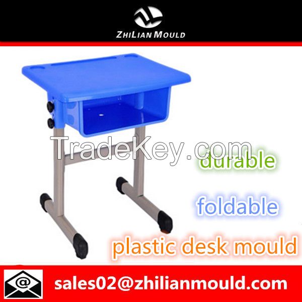 2015 new design foldable plastic desk mould for hot sale