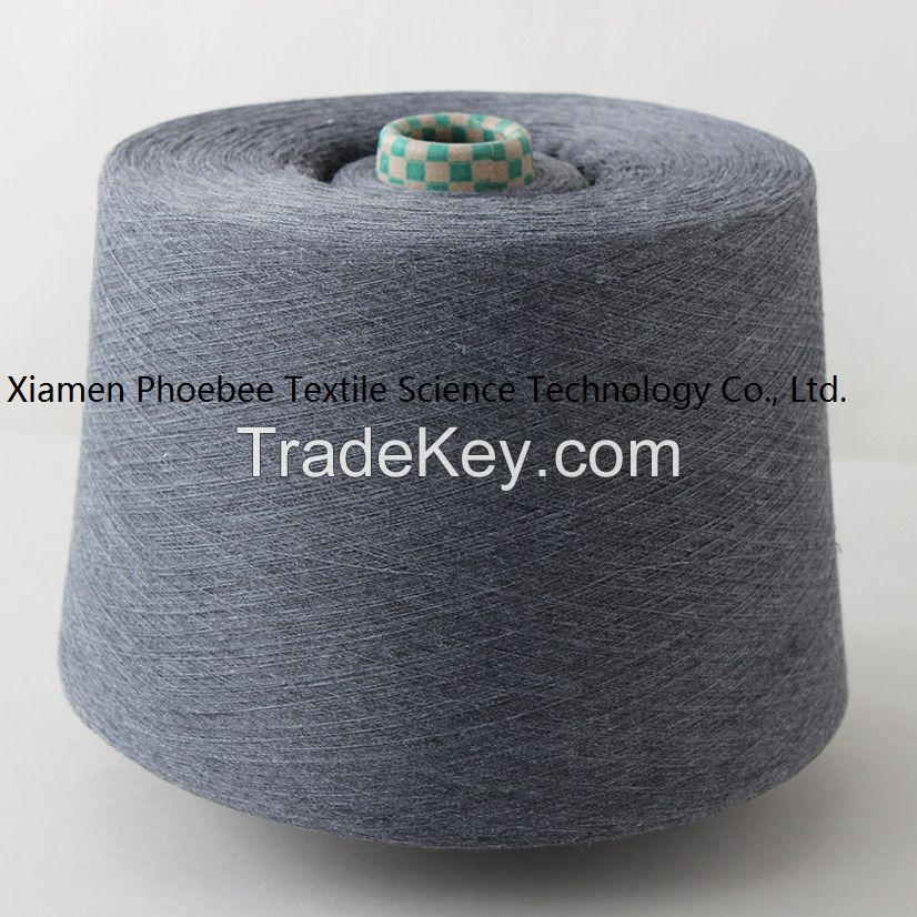 30s Waxed 100% Polyester Spun Yarn with Gray Color (Close Virgin)