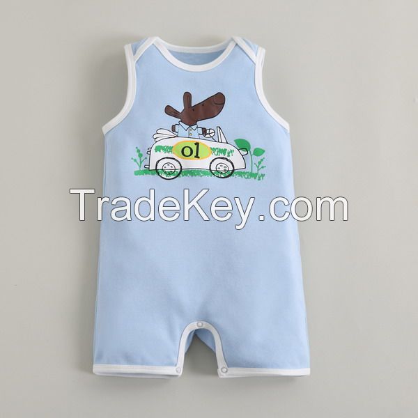 Cotton Baby Romper Plain Baby Clothes Baby Boy Jumper Baby Summer Sunsuit Cotton Fabric