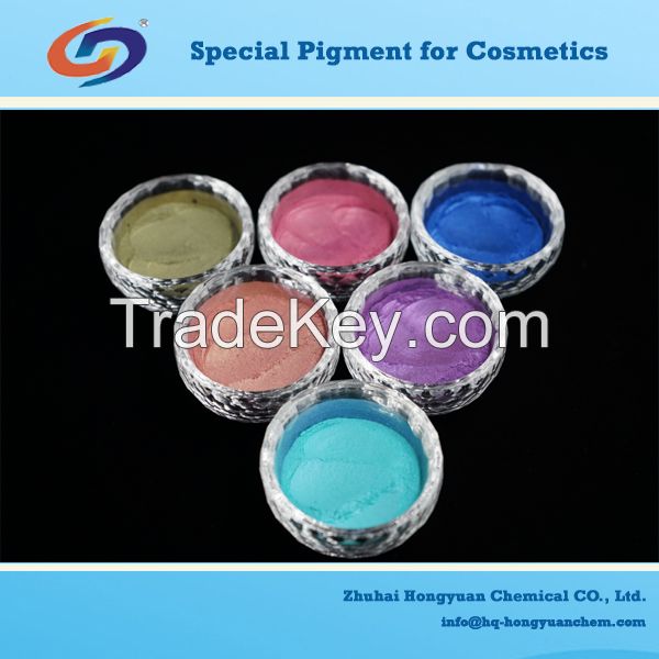 cosmetic grade color pearl effect pigment concrecet color pearl pigmetn