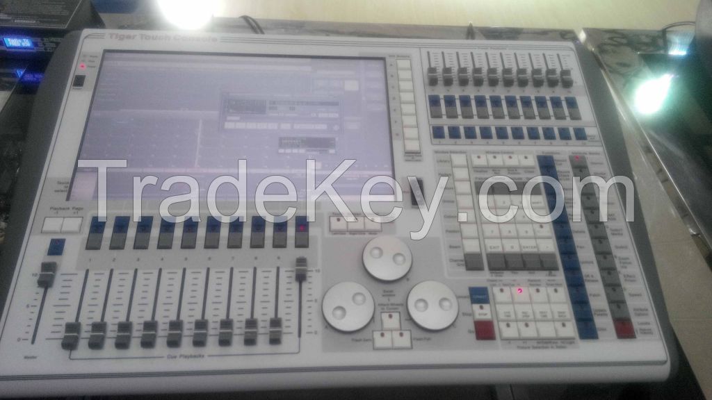 tiger touch lighting console, lighting controller, DMX console, DMX controller