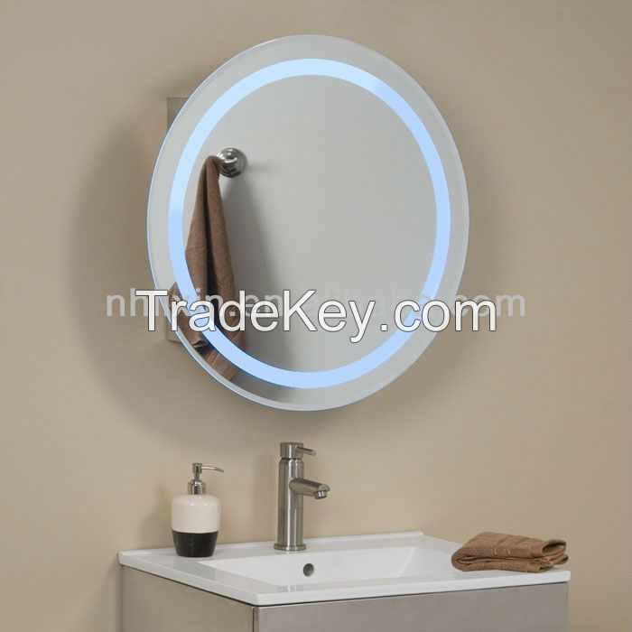 Factory Hot Sale LED Illuminated Mirror Etching Around For Hotel