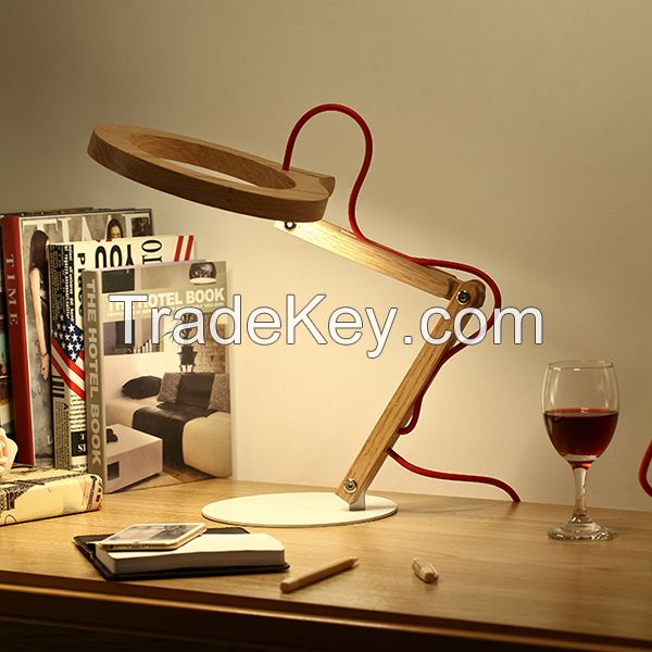 eye protection reading lamps , wooden desk lamp, acquired the CE Certification