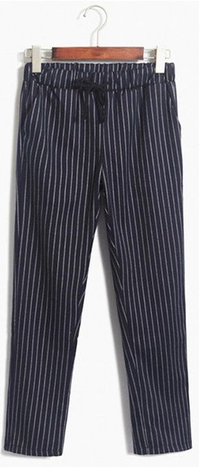 Fashion Style Stripe Pants Trousers - Pants expert