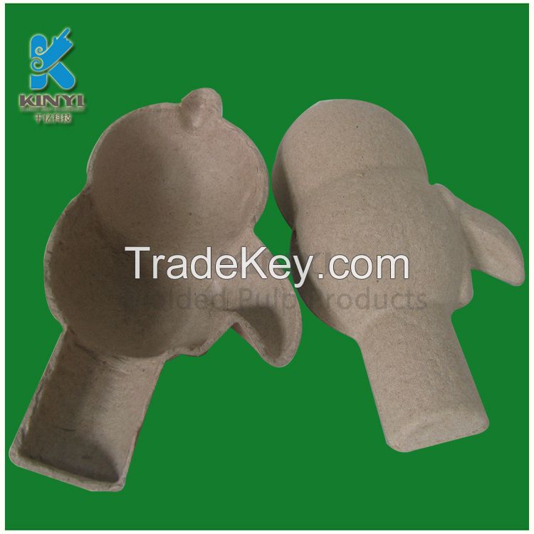 Custom Eco Friendly Yellow Pulp Paper Molded Products