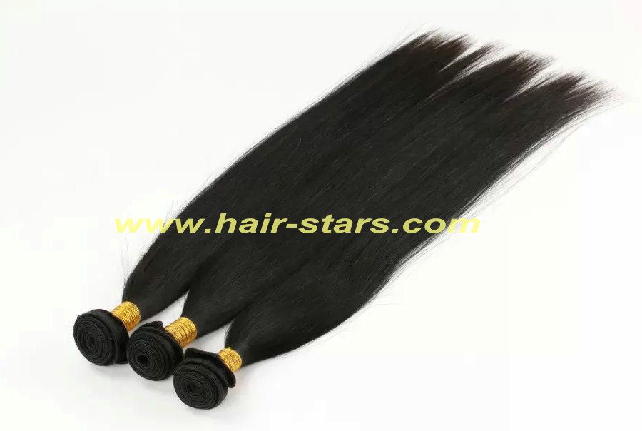 Silky straight Brazilian virgin hair weft