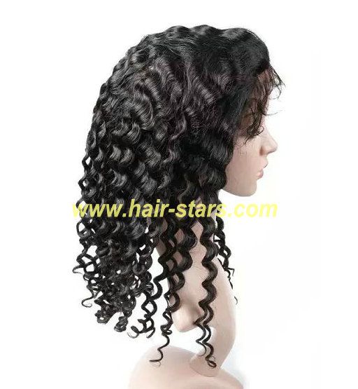Curly hair stock full lace wig