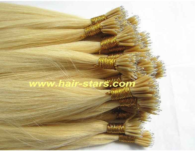 Nano tip human hair extension