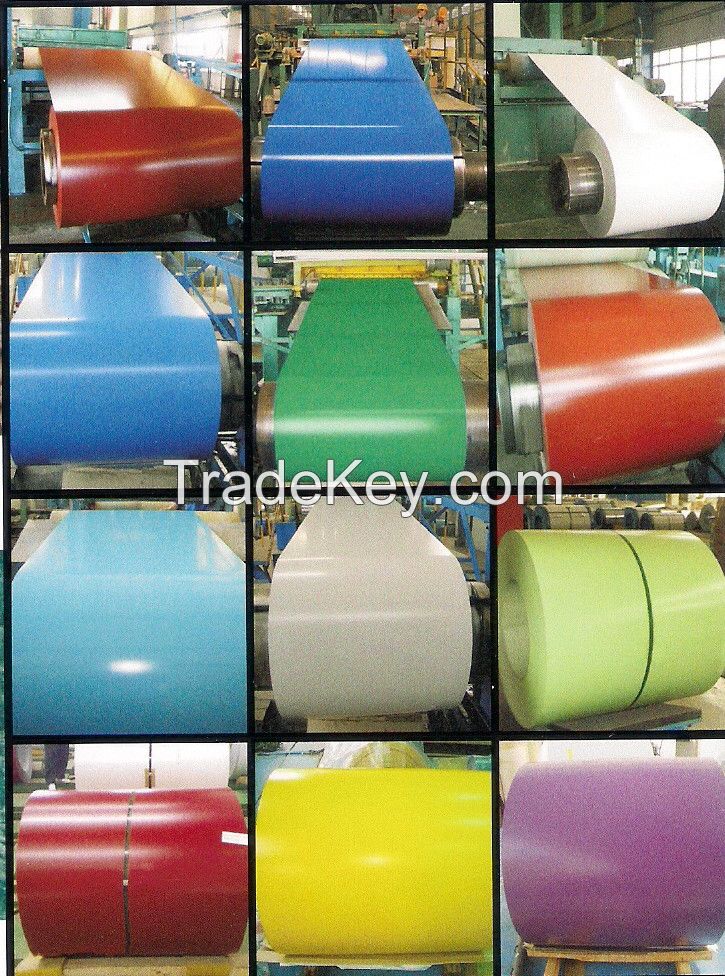 Prepainted GI steel coil / PPGI / PPGL color coated galvanized steel sheet in coil