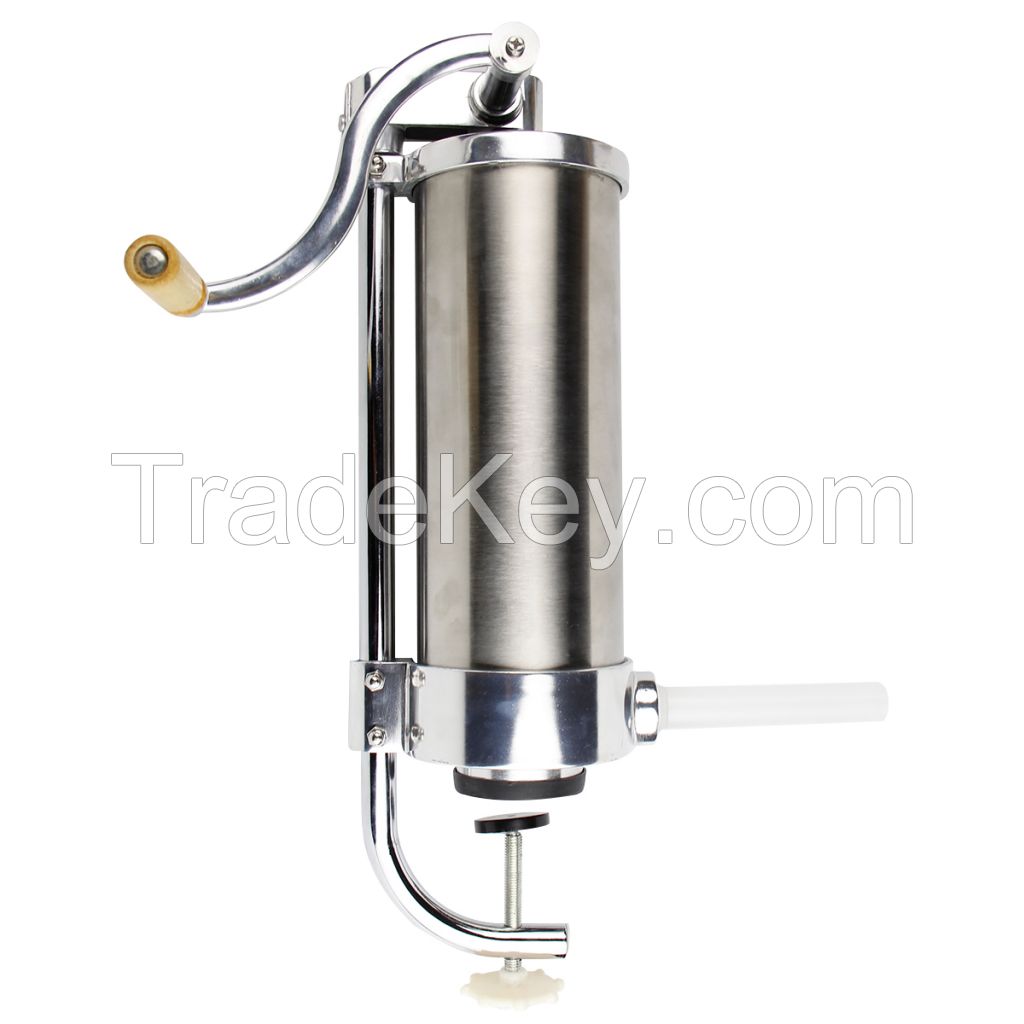 6LBS Vertical Hand operated Sausage filler machine Stainless Steel