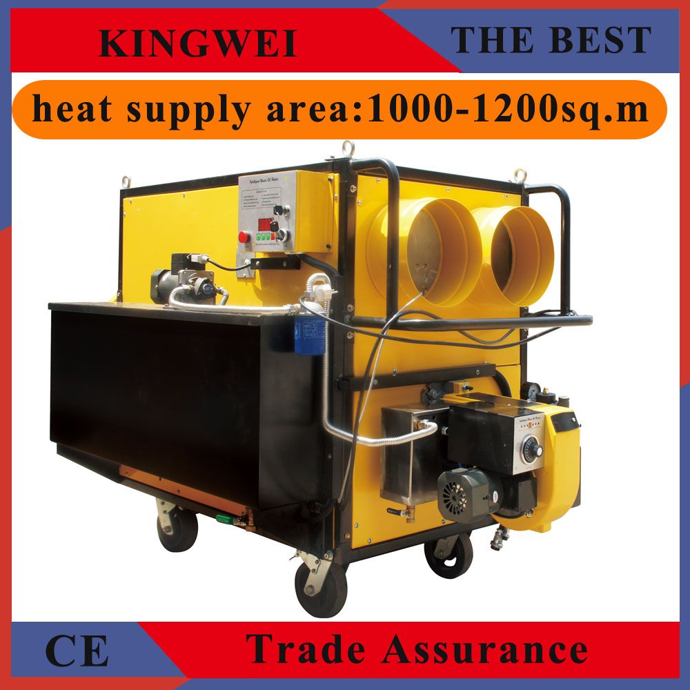 KVH-5000 400000Btu portable waste oil heater with canvas tube