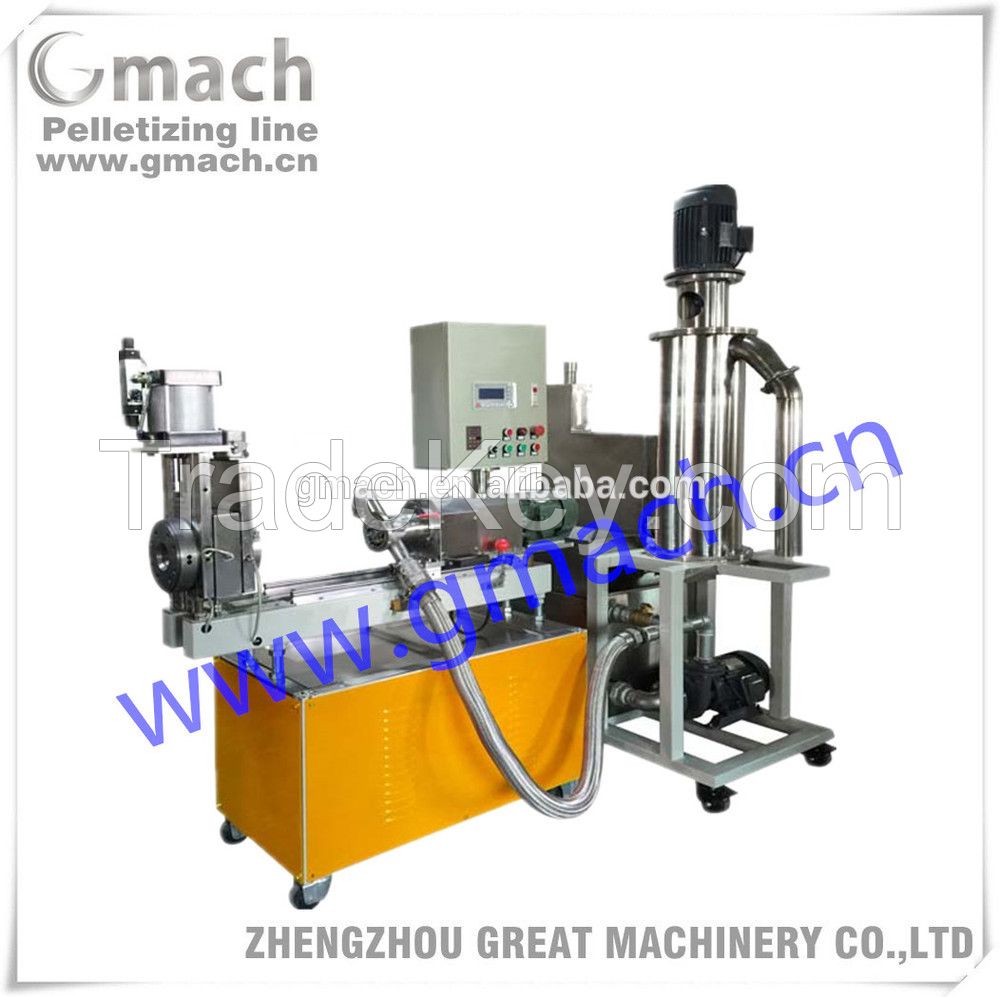 pelletizing system for extruder under water