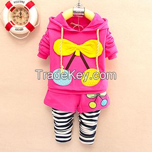 New design high quality girls cotton clothing sets wholesale new design children clothings