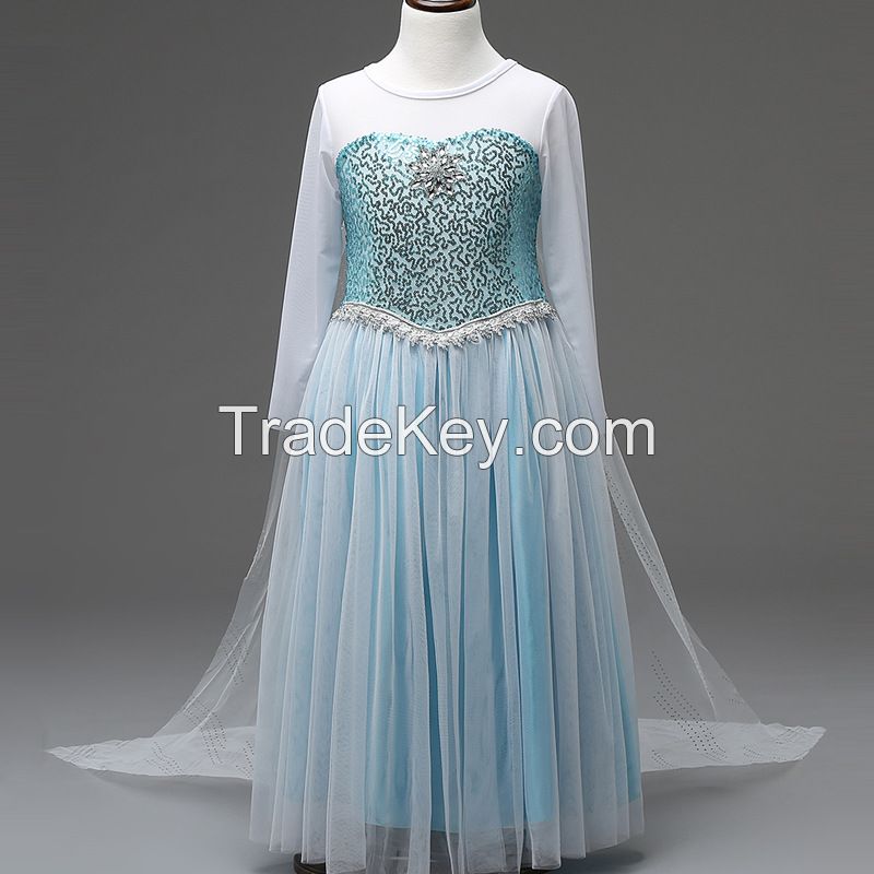 OEM baby clothes, clothing manufacturers in china for  girl frozen dresses  High Quality Children Clothing Factory