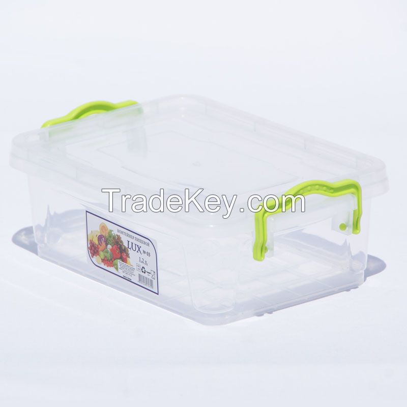 Food/nonfood plastic storage boxes