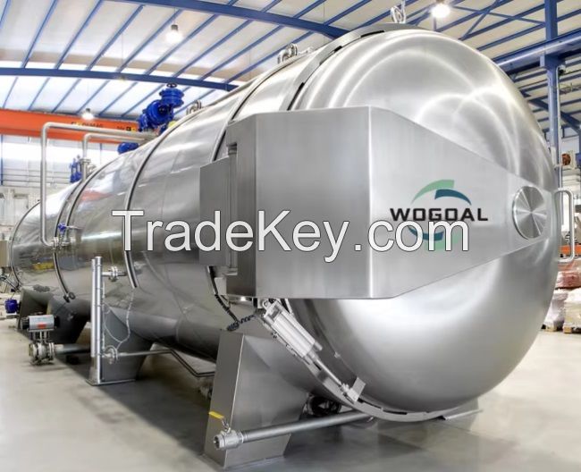 Full Automated Industrial Retort Sterilization Machine Sardine Fish Canned Tuna Cooker