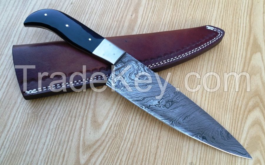 CUSTOM HAND MADE DAMASCUS STEEL CHEF KNIFE