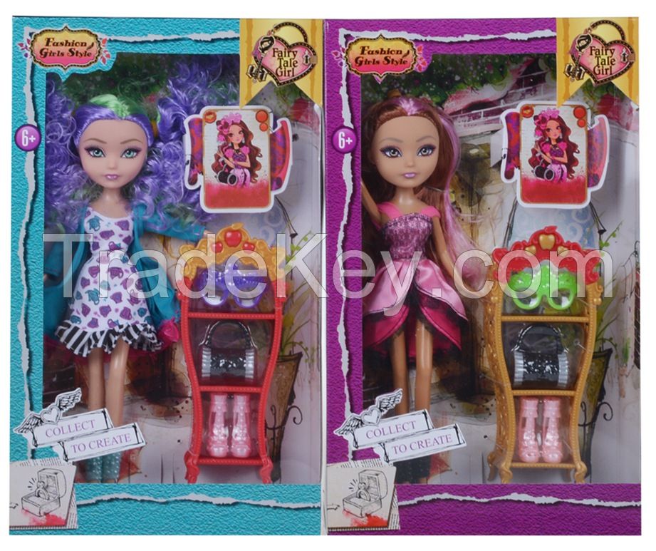 9.5 Inches Plastic Toy Doll Set for Kids