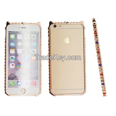 Sell Colorful bling crystal diamond phone case with phone chain for iphone 5/5s/6/6plus CO-MTL-6013