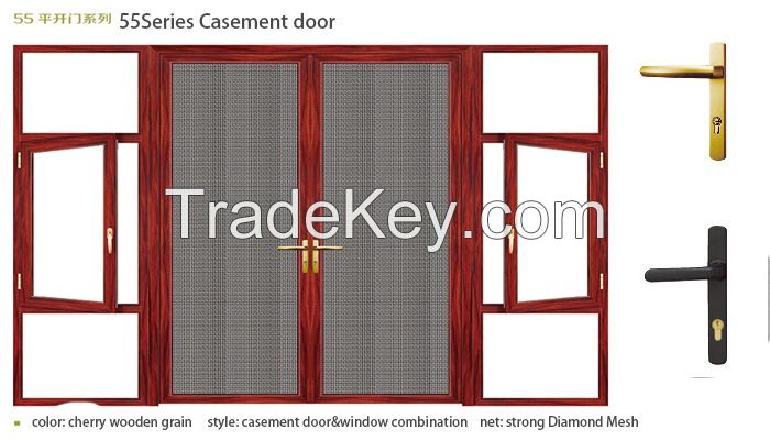 High Quality Aluminum Double Swing/French Glass Door